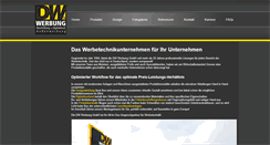 Desktop Screenshot of dw-werbung.de